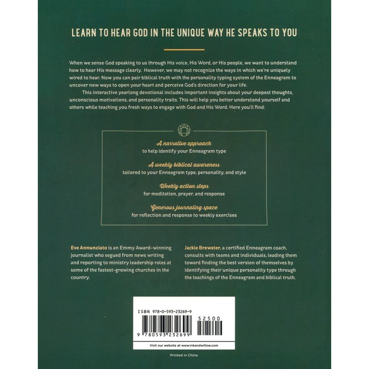 Hearing God Speak: A 52-Week Interactive Enneagram Devotional (Paperback) - Image 2