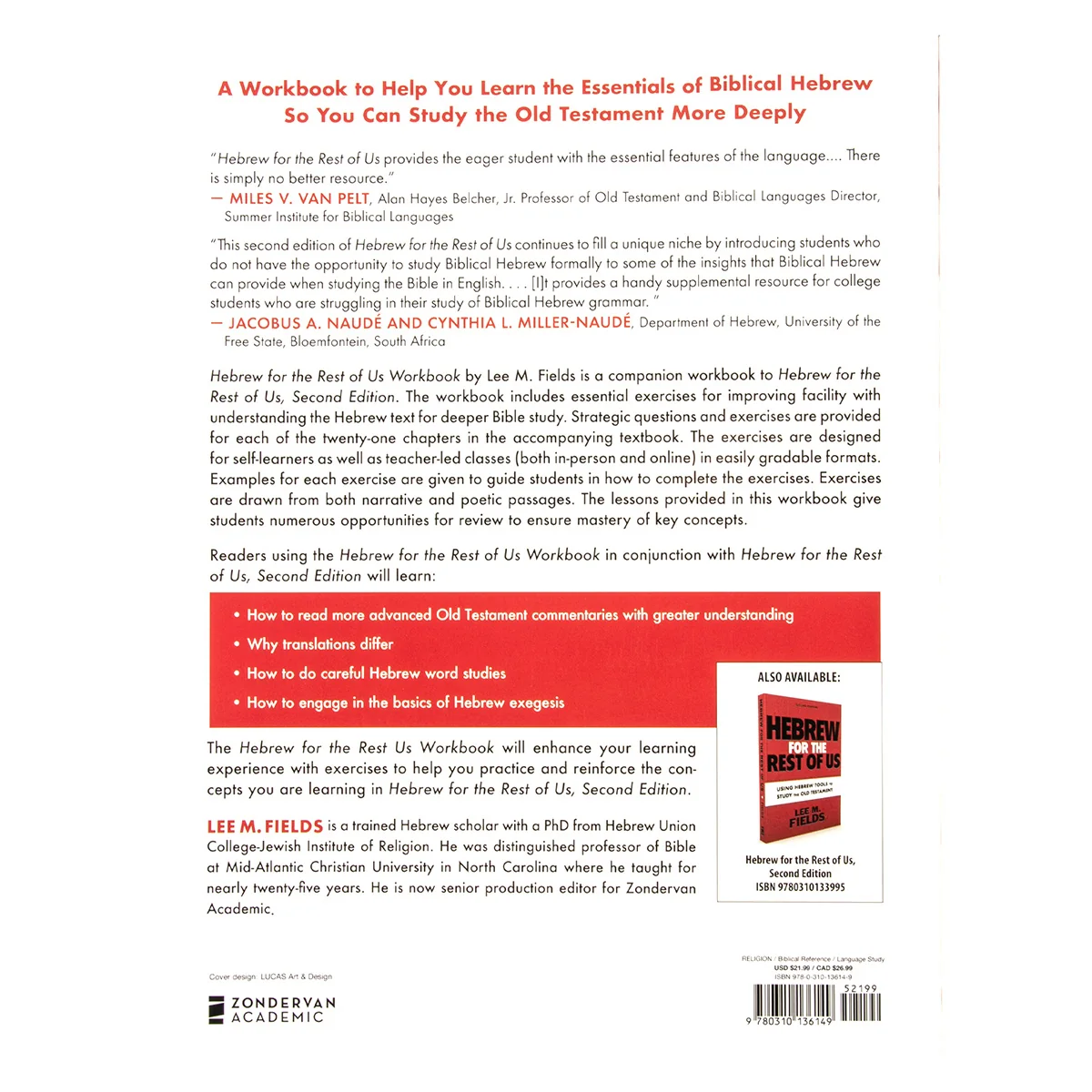 Hebrew For The Rest Of Us Workbook: Old Testament (Paperback) - Image 2