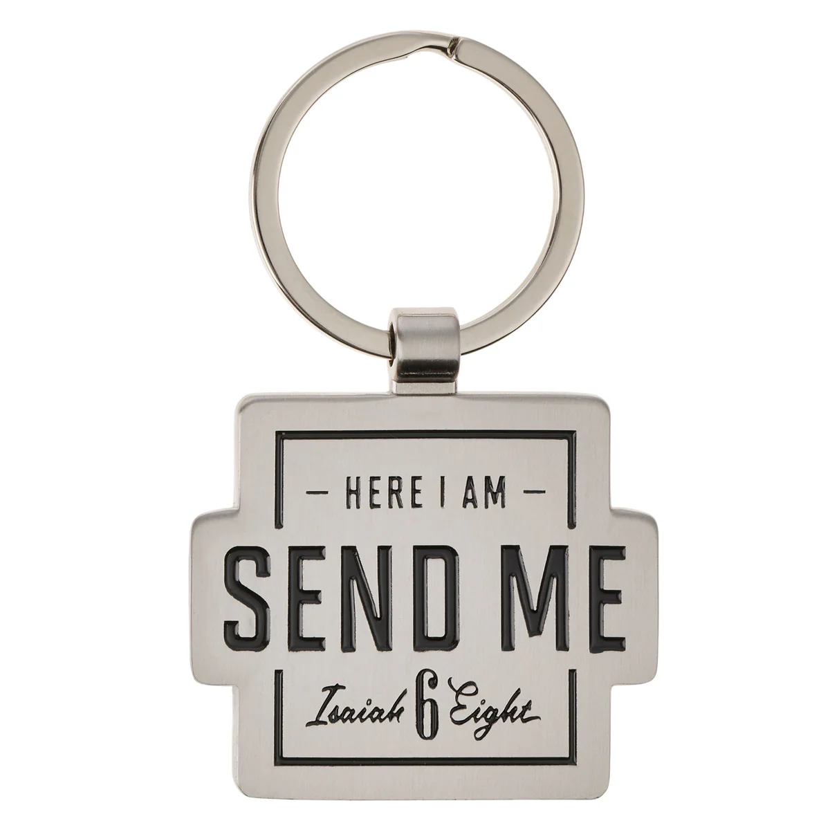 Here I Am Send Me Metal Keychain