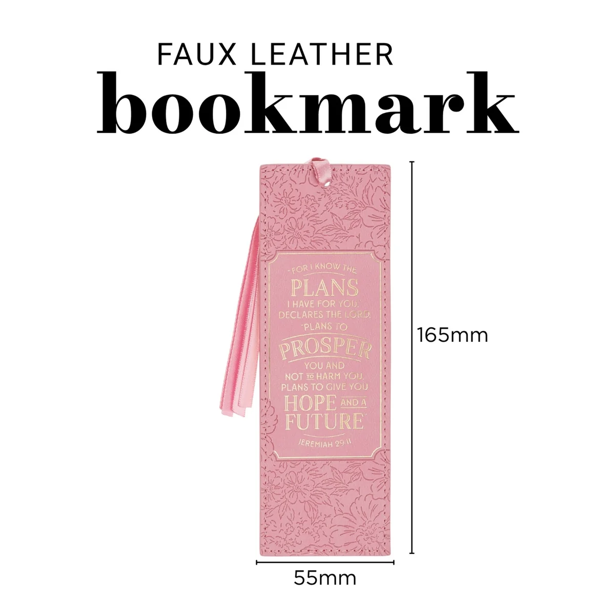 Hope and a Future Faux Leather Bookmark - Image 2