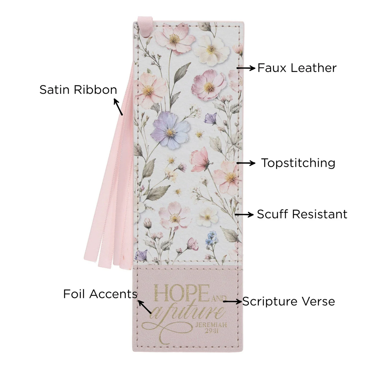 Hope and a Future Faux Leather Bookmark - Image 5