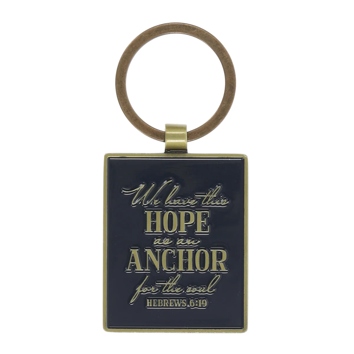 We Have This Hope as an Anchor for the Soul Epoxy Metal Keychain - Image 2