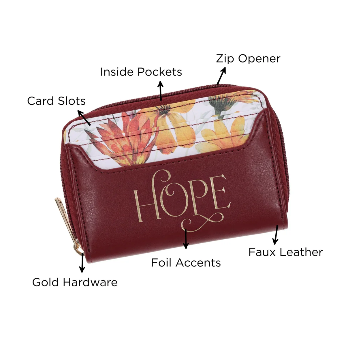 Hope Faux Leather Woman's Wallet - Image 5