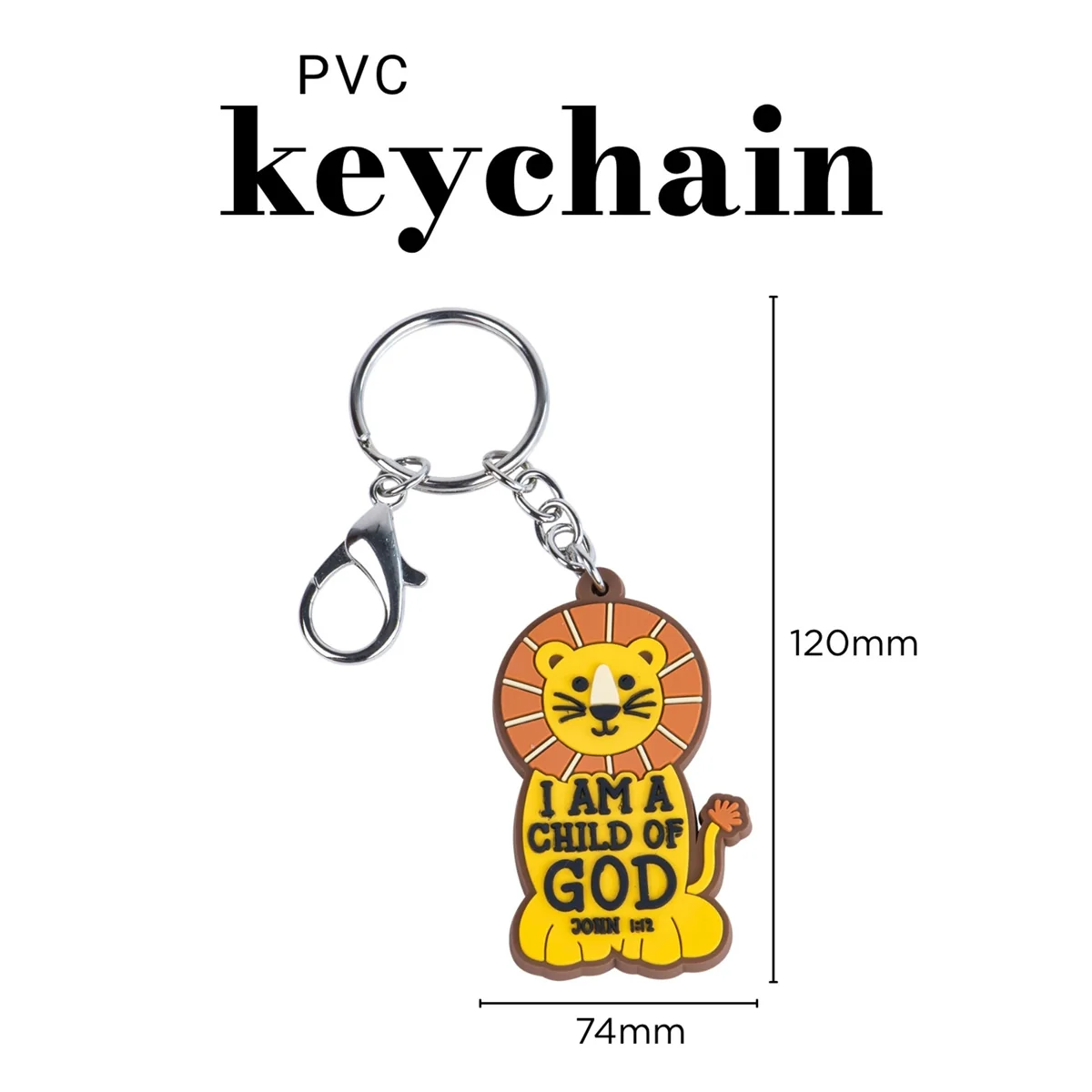 I Am A Child Of God Key Ring - John 1:12 - Image 3