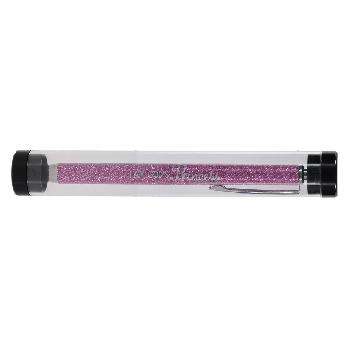 I Am God's Princess Glitter Pen in Tube (Blue Ink) - Image 3