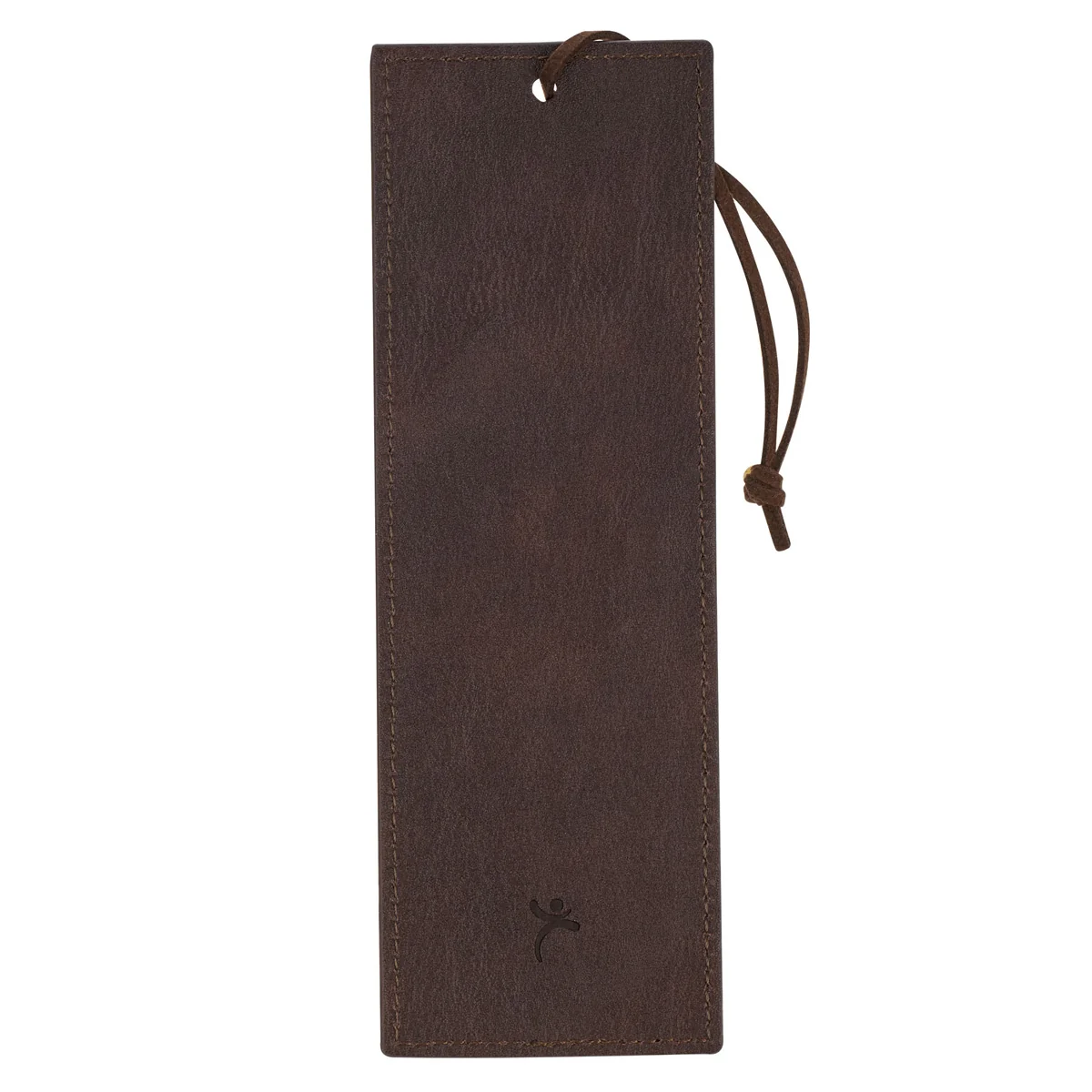 I Know the Plans Cocoa Brown Faux Leather Bookmark - Image 2