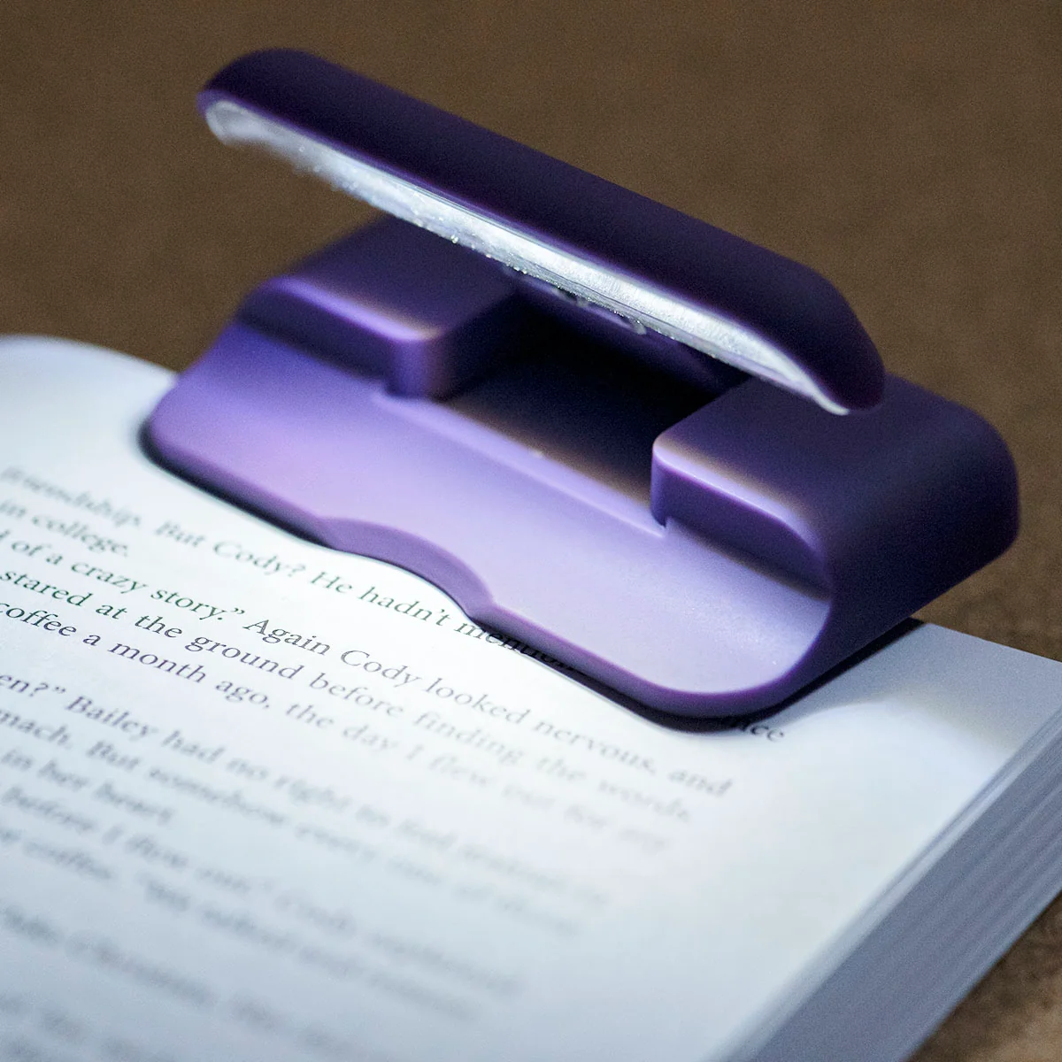 I Read Past My Bedtime Purple Book Light - Image 3