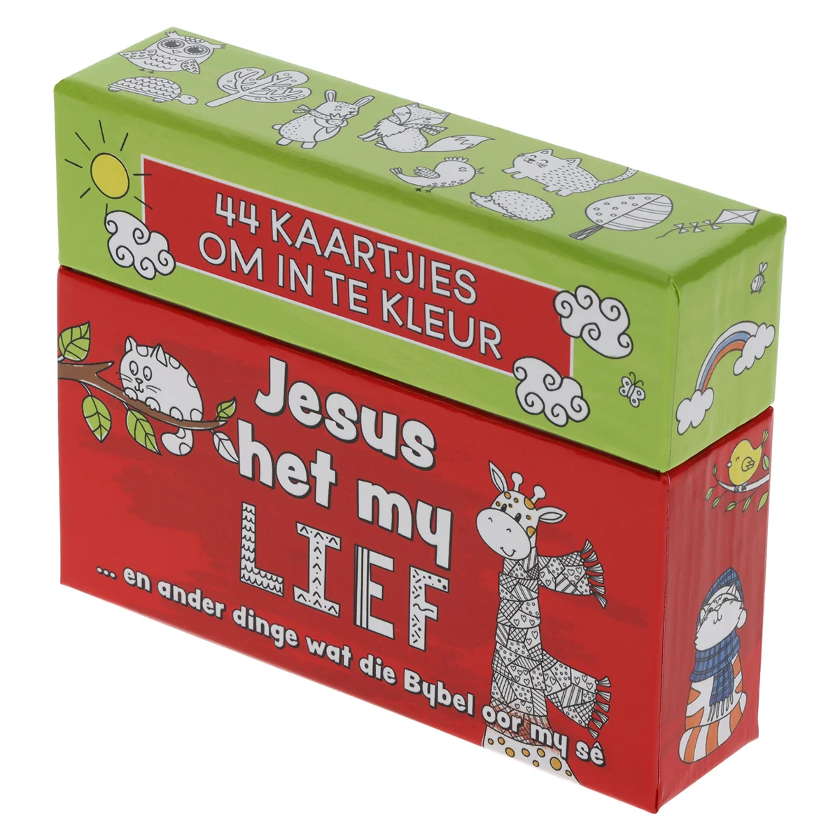 Jesus Het My Lief Afrikaans Coloring Boxed Cards for Children - Image 3