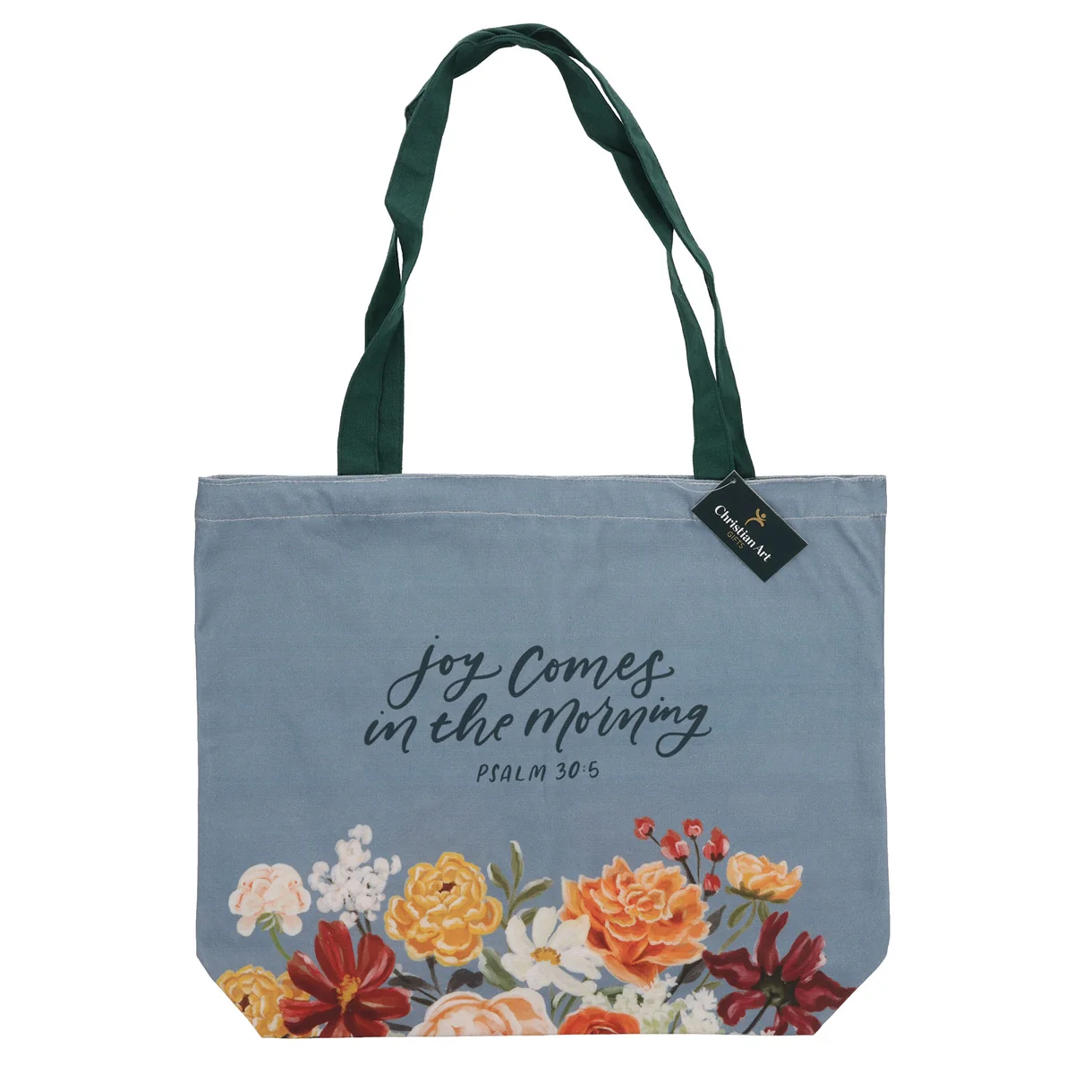 Joy Comes in the Morning Canvas Tote Bag - Image 3