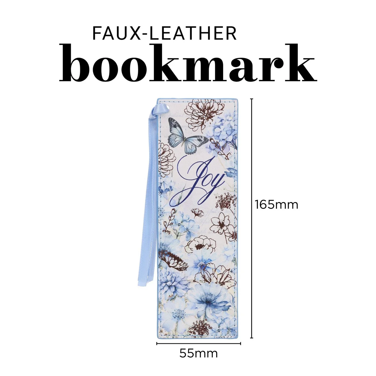 Joy Faux Leather Bookmark - Image 4
