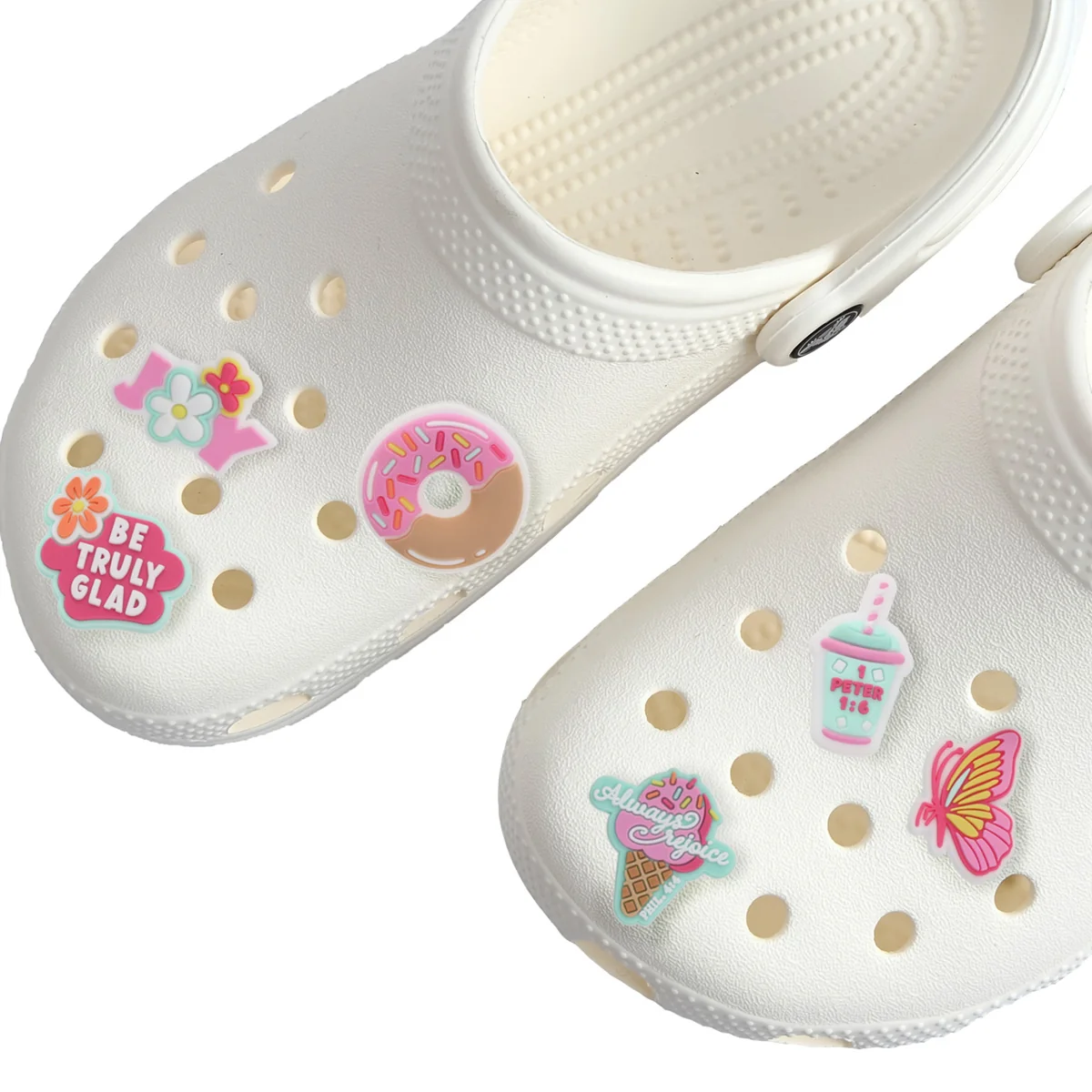 Joyful Girl Six-Piece Shoe Charm Set - Image 3