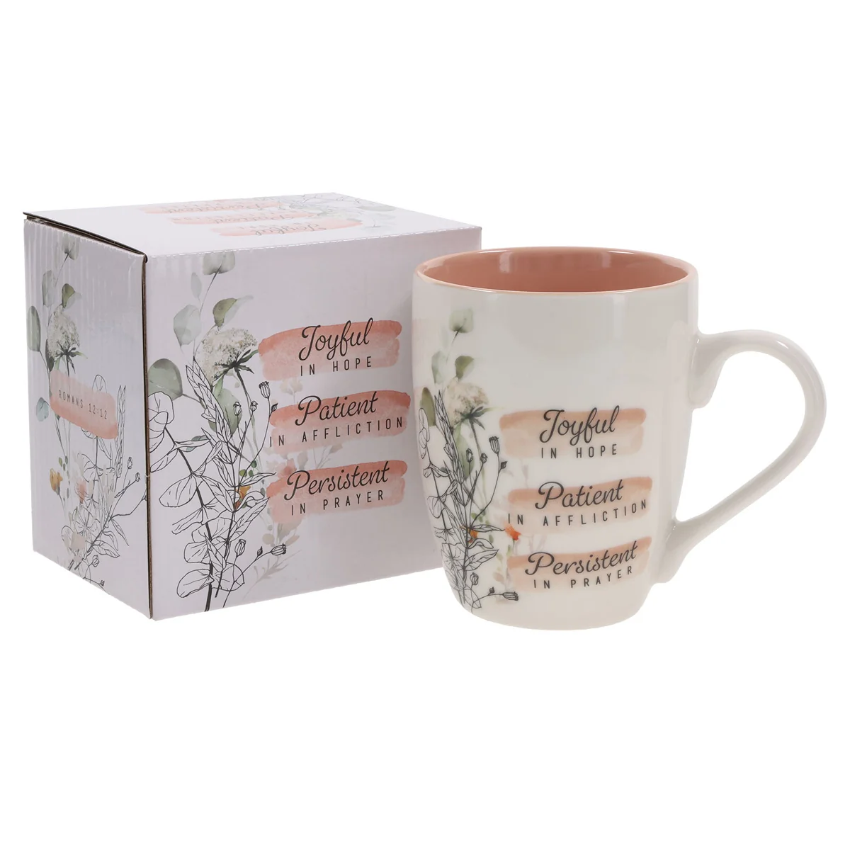Joyful in Hope, Patient in Affliction, Persistent in Prayer Ceramic Mug - Image 4