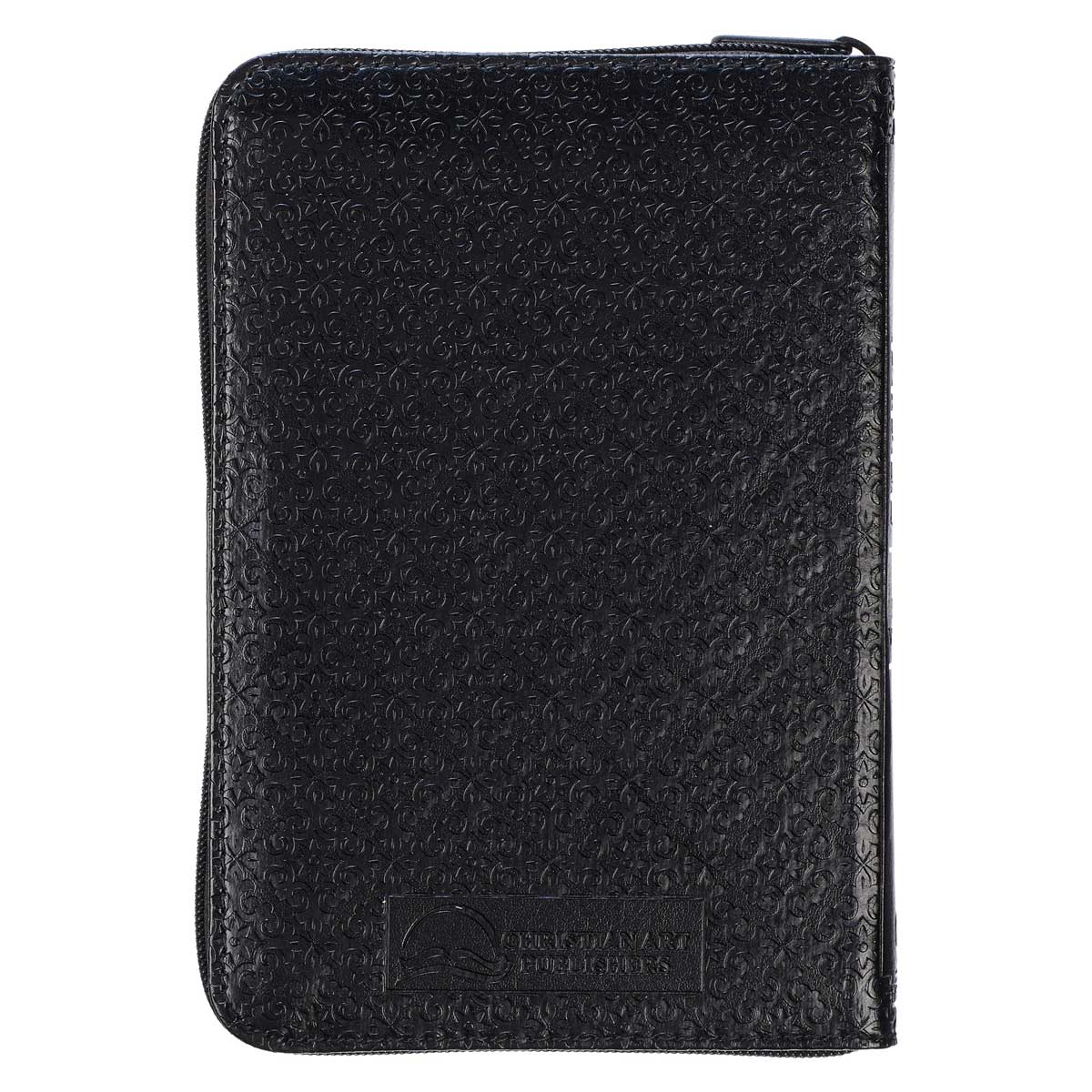 KJV Black Faux Leather Mini Pocket Edition Bible Red Letter With Zip - Image 2