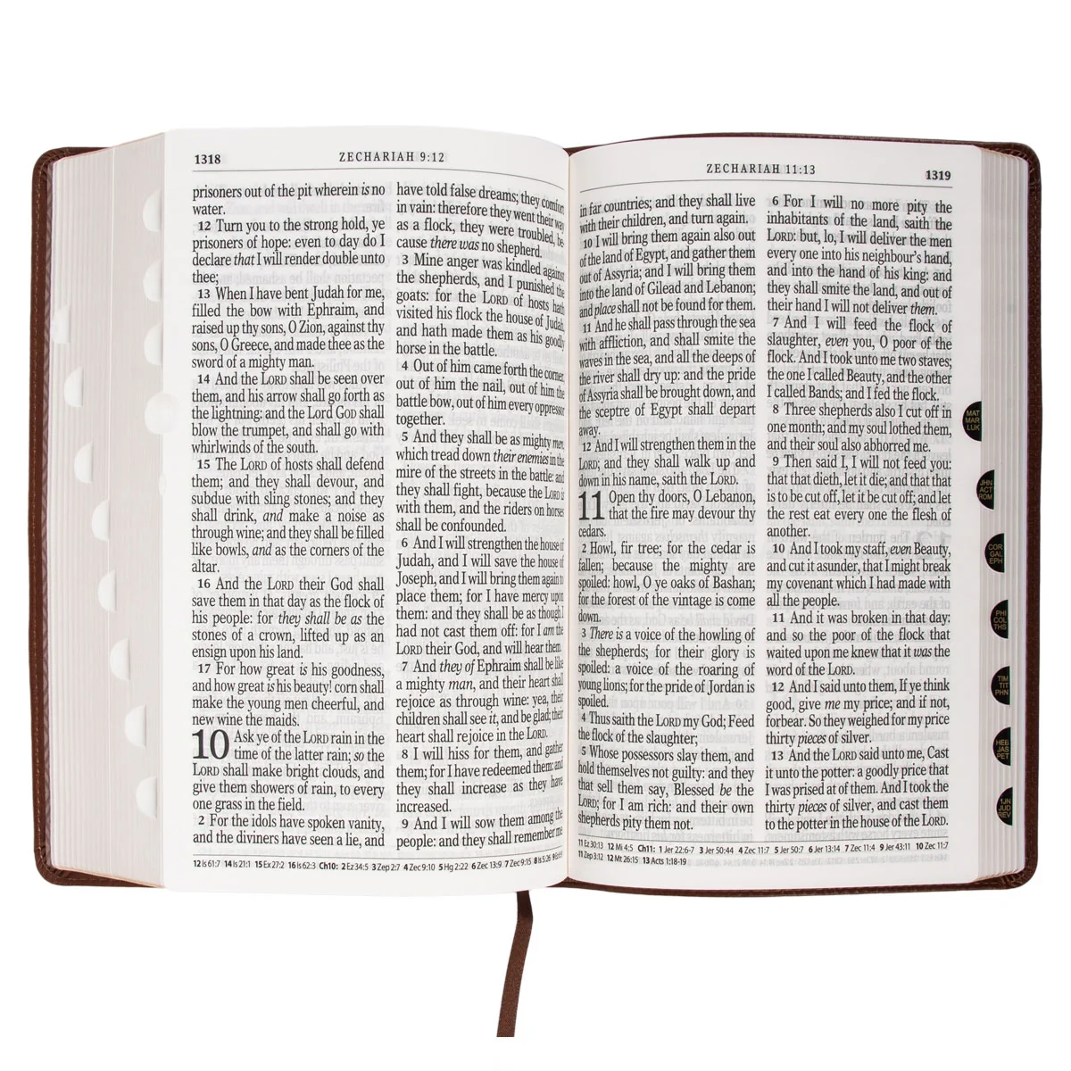 KJV Brown Faux Leather Medium Bible Giant Print - Image 7