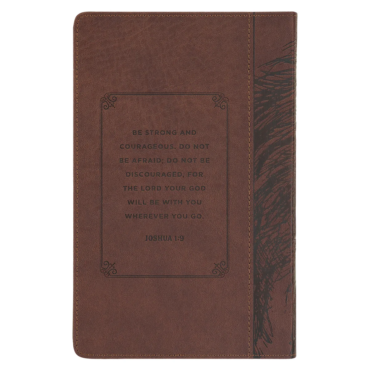 KJV Brown Lion Faux Leather Flexcover Deluxe Gift Bible With Zip - Image 2