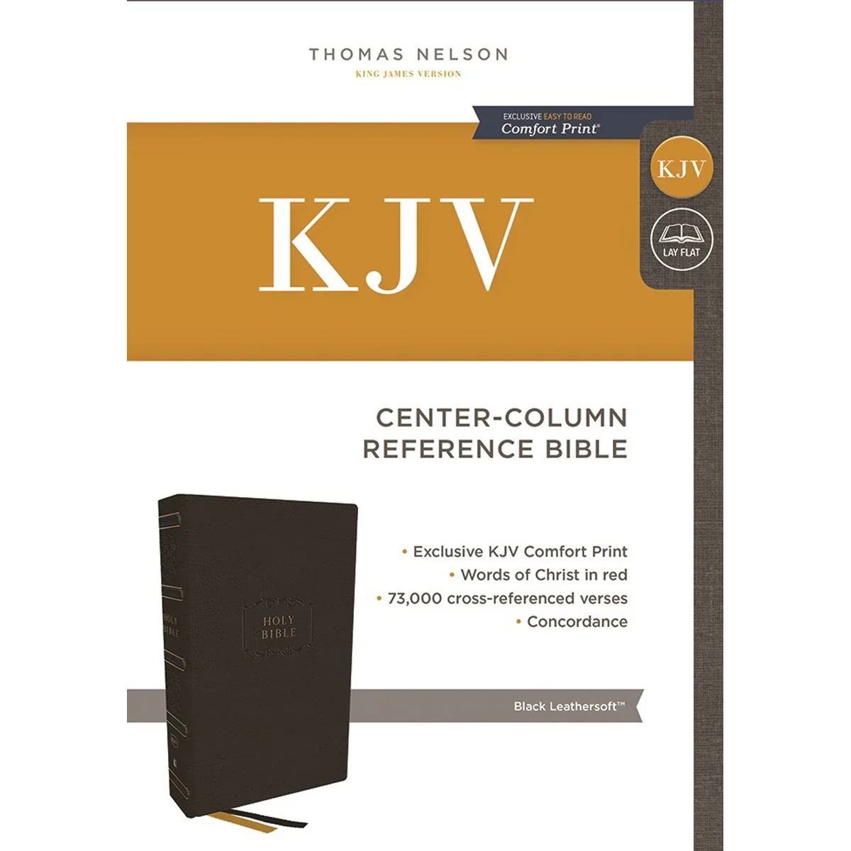 KJV Center-Column Reference Bible Red Letter Black (Imitation Leather) - Image 2