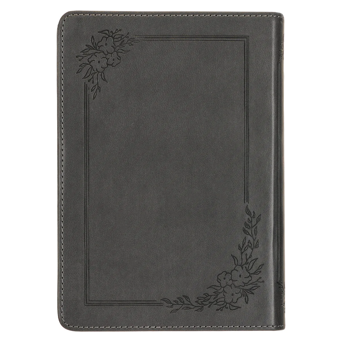 KJV Charcoal Faux Leather Compact Bible Large Print - Image 2