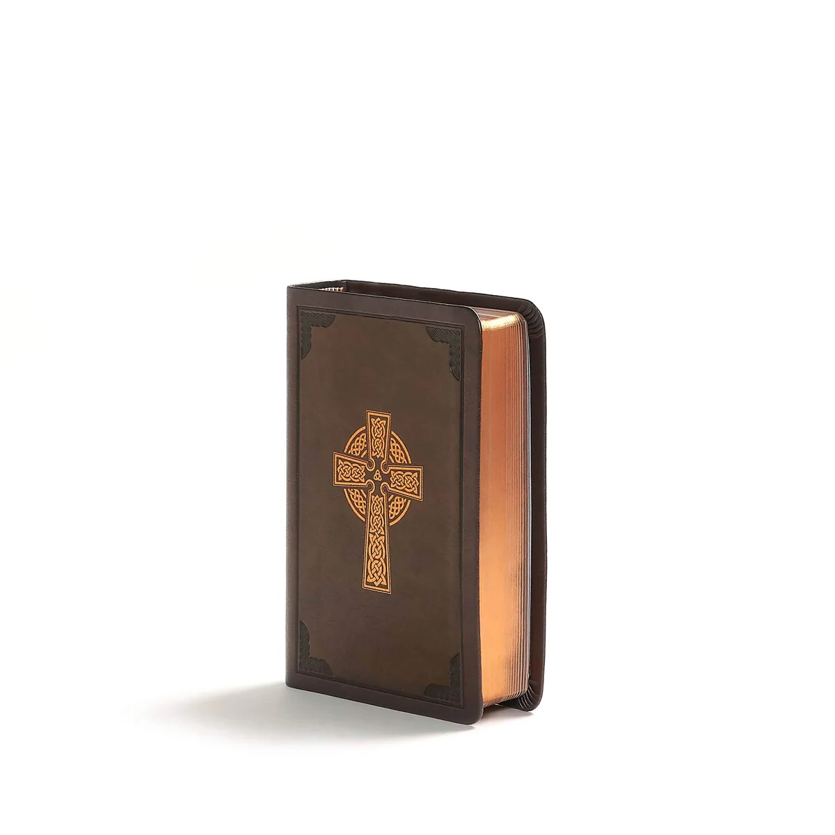 KJV Compact Reference Bible Large Print Celtic Cross Brown (Imitation Leather) - Image 3