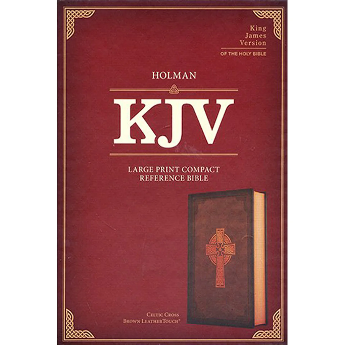 KJV Compact Reference Bible Large Print Celtic Cross Brown (Imitation Leather) - Image 5