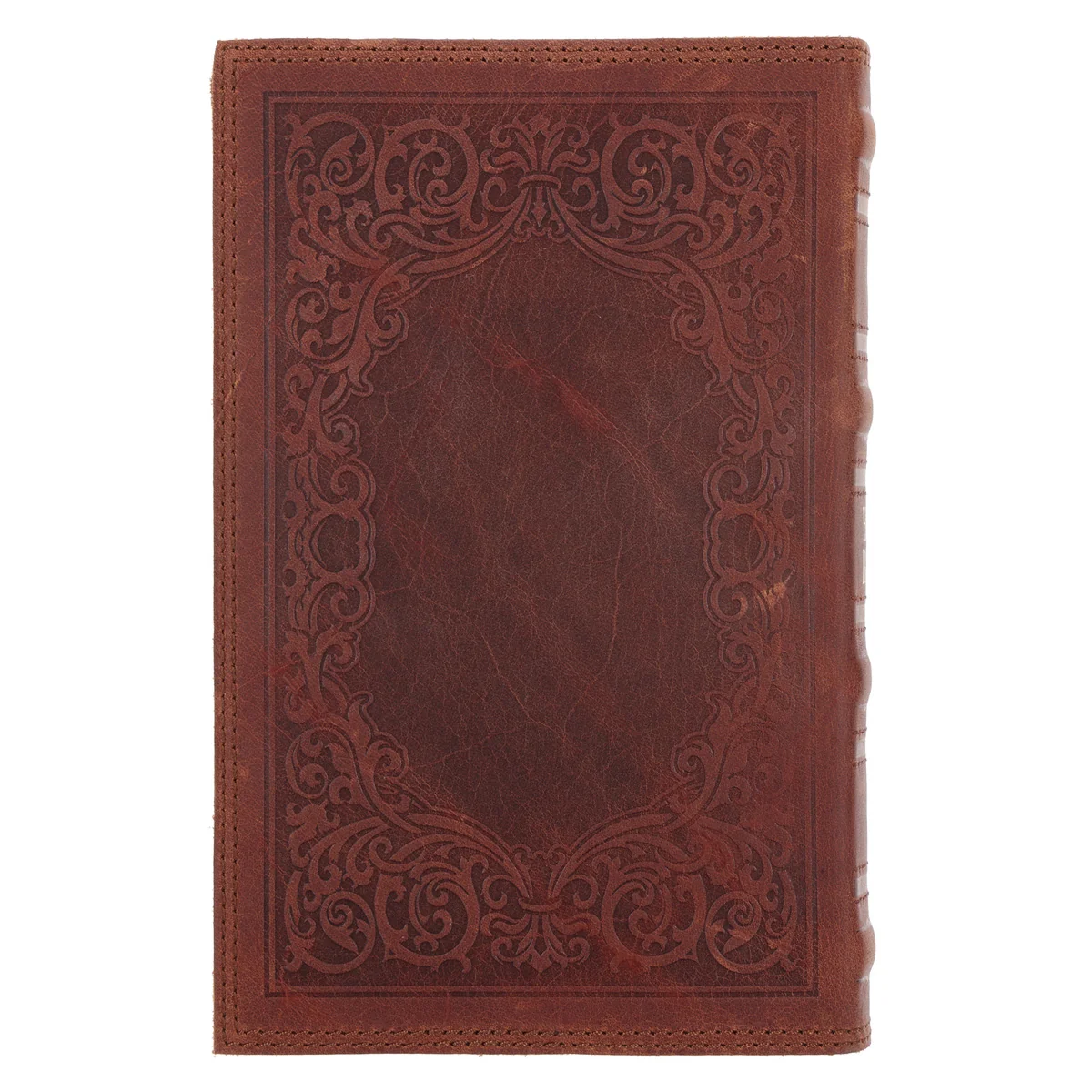 KJV Dark Brown Frame Genuine Leather Bible Giant Print - Image 2