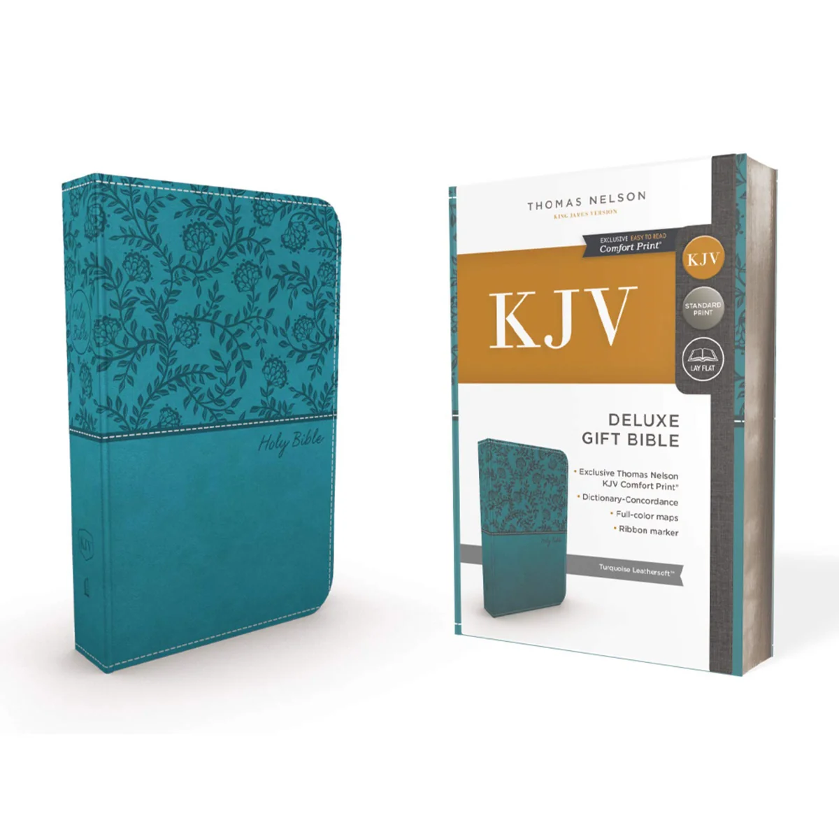 KJV Deluxe Gift Red Letter Edt Turqouise (Comfort Print)(Imitation Leather) - Image 4