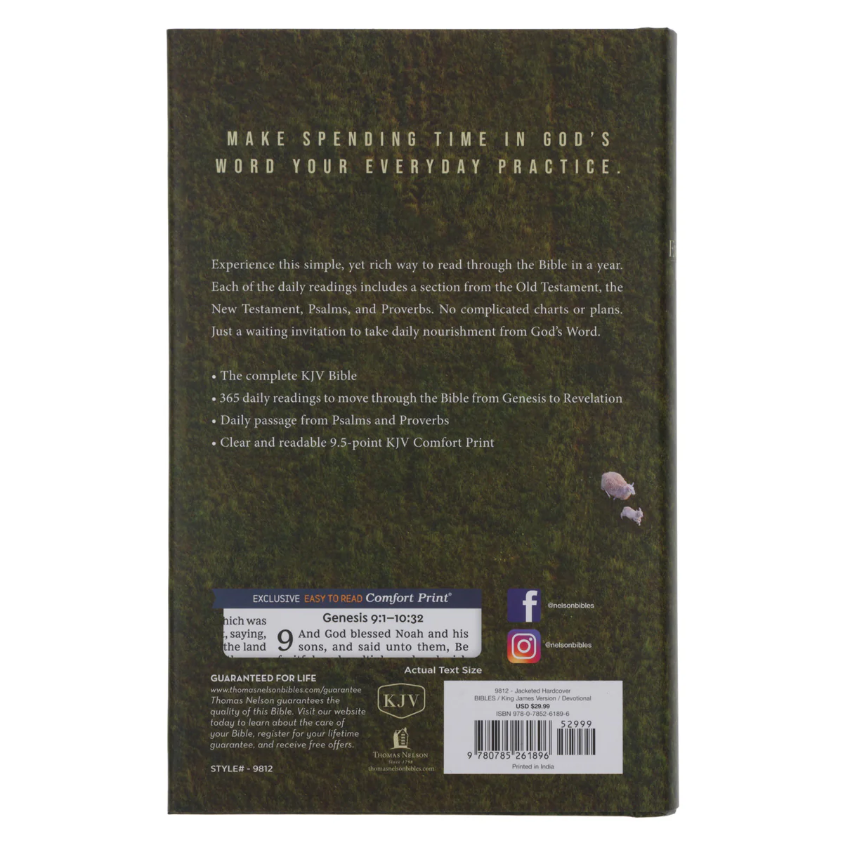 KJV Everyday Bible Red Letter Comfort Print (Hardcover) - Image 2