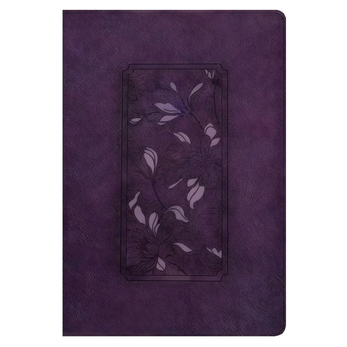 KJV Floral Frame Purple Imitation Leather Filament Thinline Ref Bible Large Print Red Letter - Image 2
