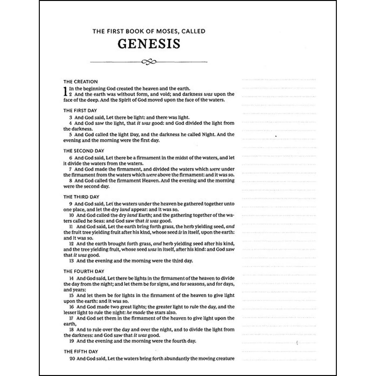 KJV Journal: The Word Bible Red Letter Black (Comfort Print)(Hardcover) - Image 3