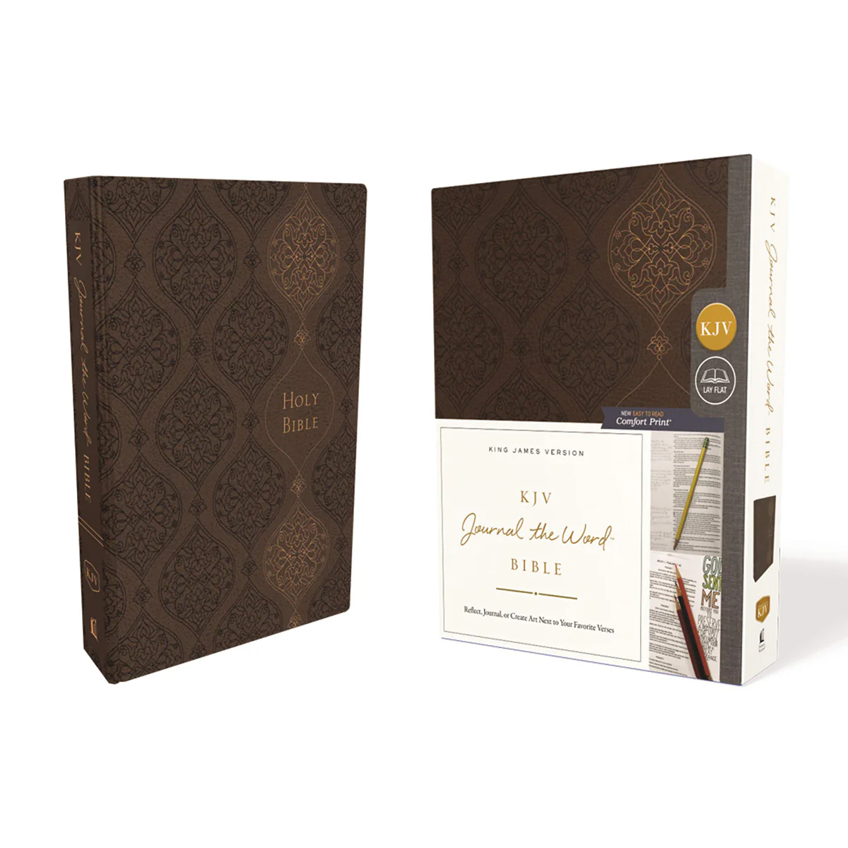 KJV Journal: The Word Bible Red Letter Brown (Comfort Print)(Imitation Leather) - Image 2