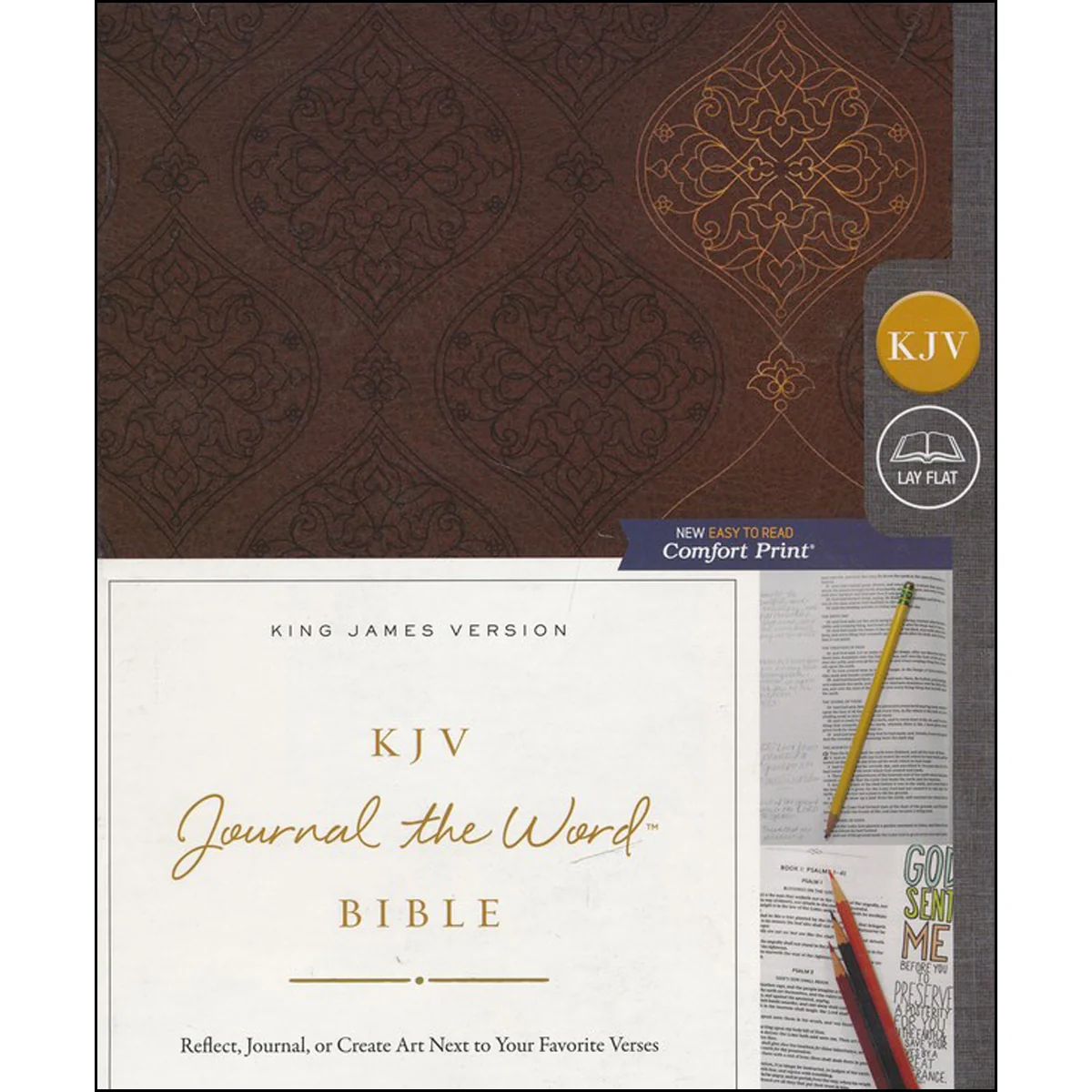 KJV Journal: The Word Bible Red Letter Brown (Comfort Print)(Imitation Leather) - Image 3