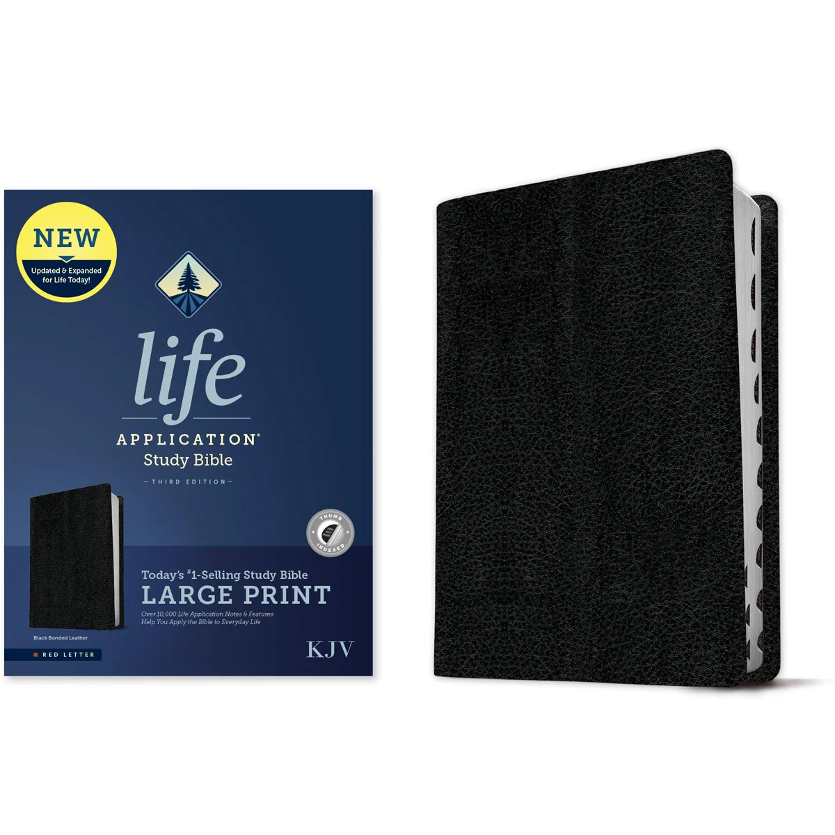 KJV Life Application Study Bible, Third Ed, Large Print, Red Letter, Index, Black (Bonded Leather) - Image 4