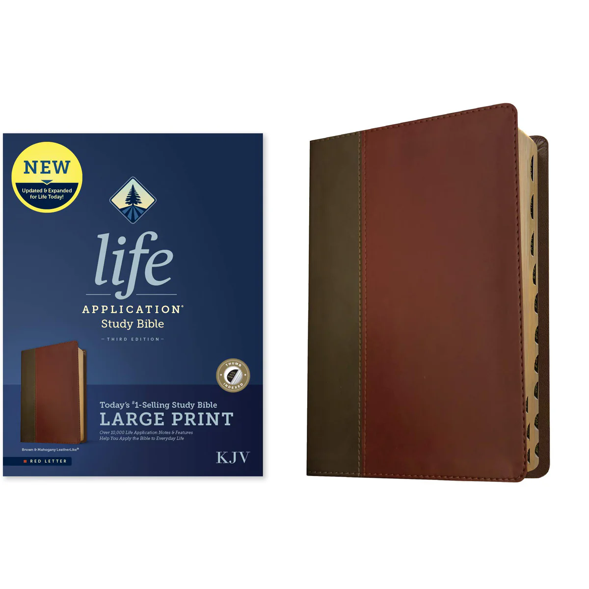 KJV Life Application Study Bible, Third Ed, Large Print, Red Letter, Indx, Brown (Imitation leather) - Image 5