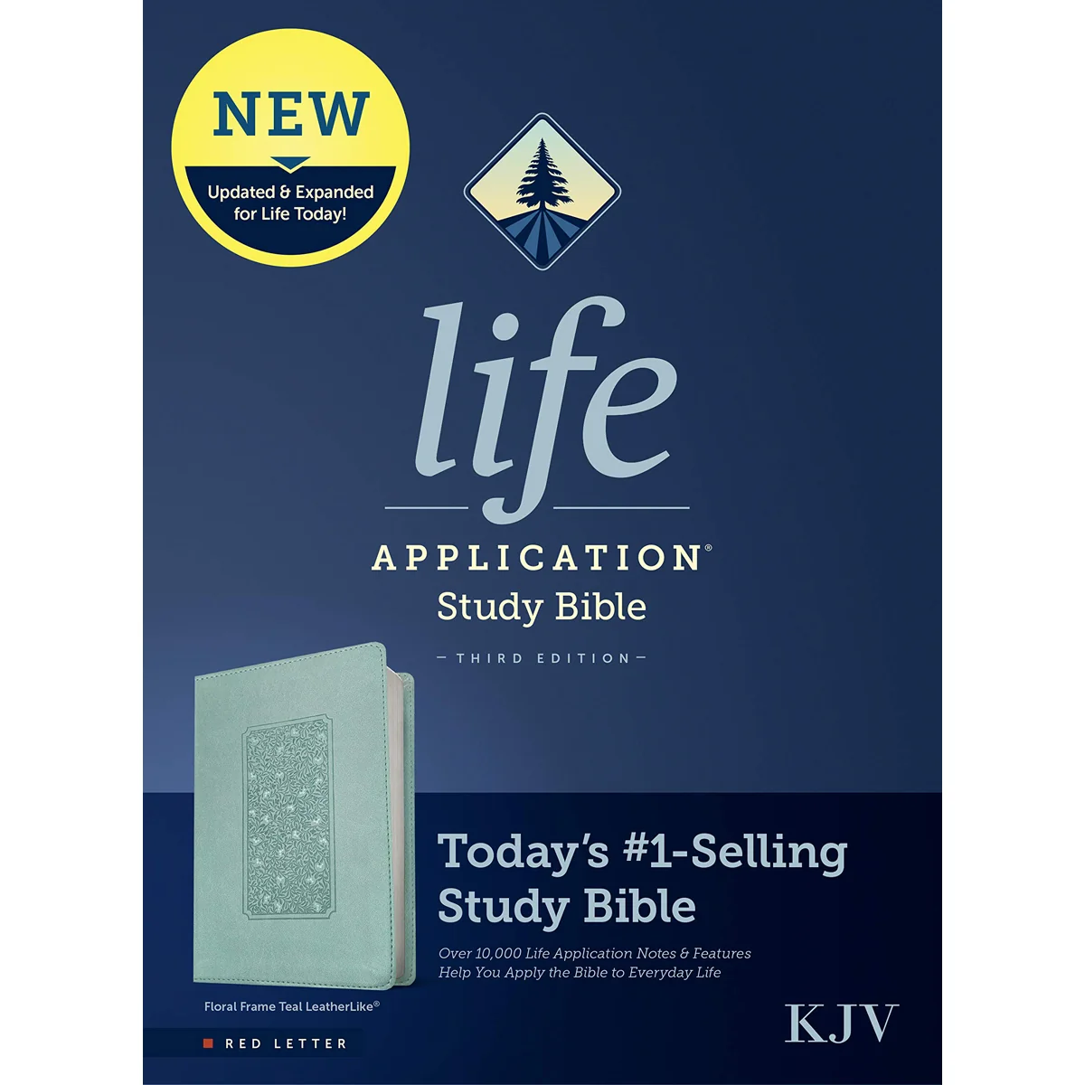 KJV Life Application Study Bible, Third Edition, Red Letter, Floral Frame Teal (Imitation Leather) - Image 3