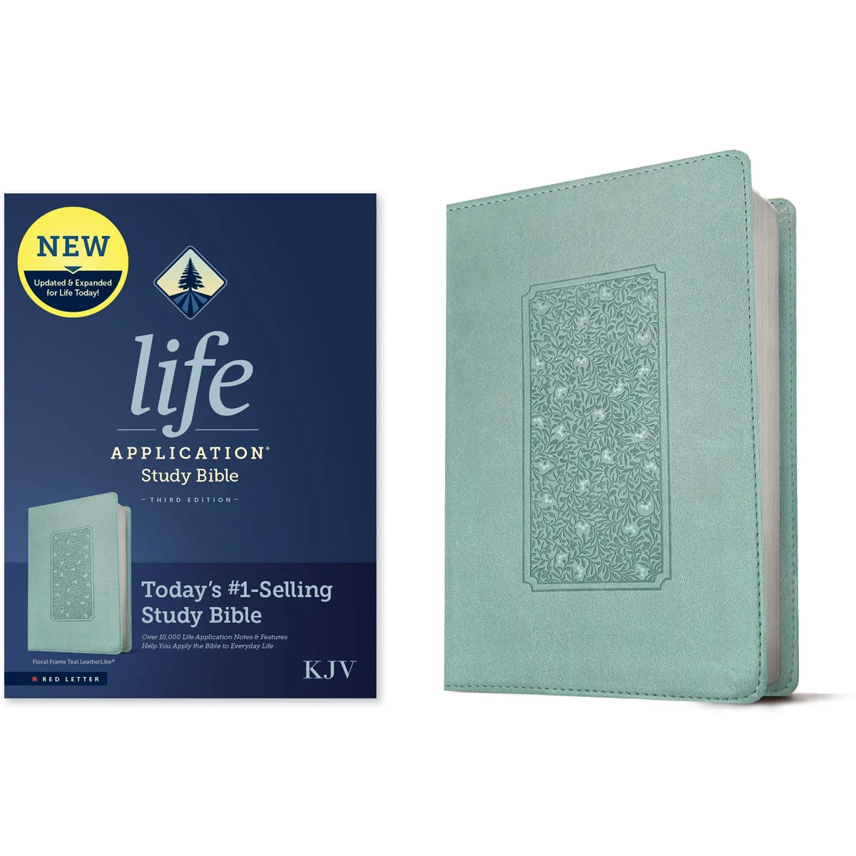 KJV Life Application Study Bible, Third Edition, Red Letter, Floral Frame Teal (Imitation Leather) - Image 5