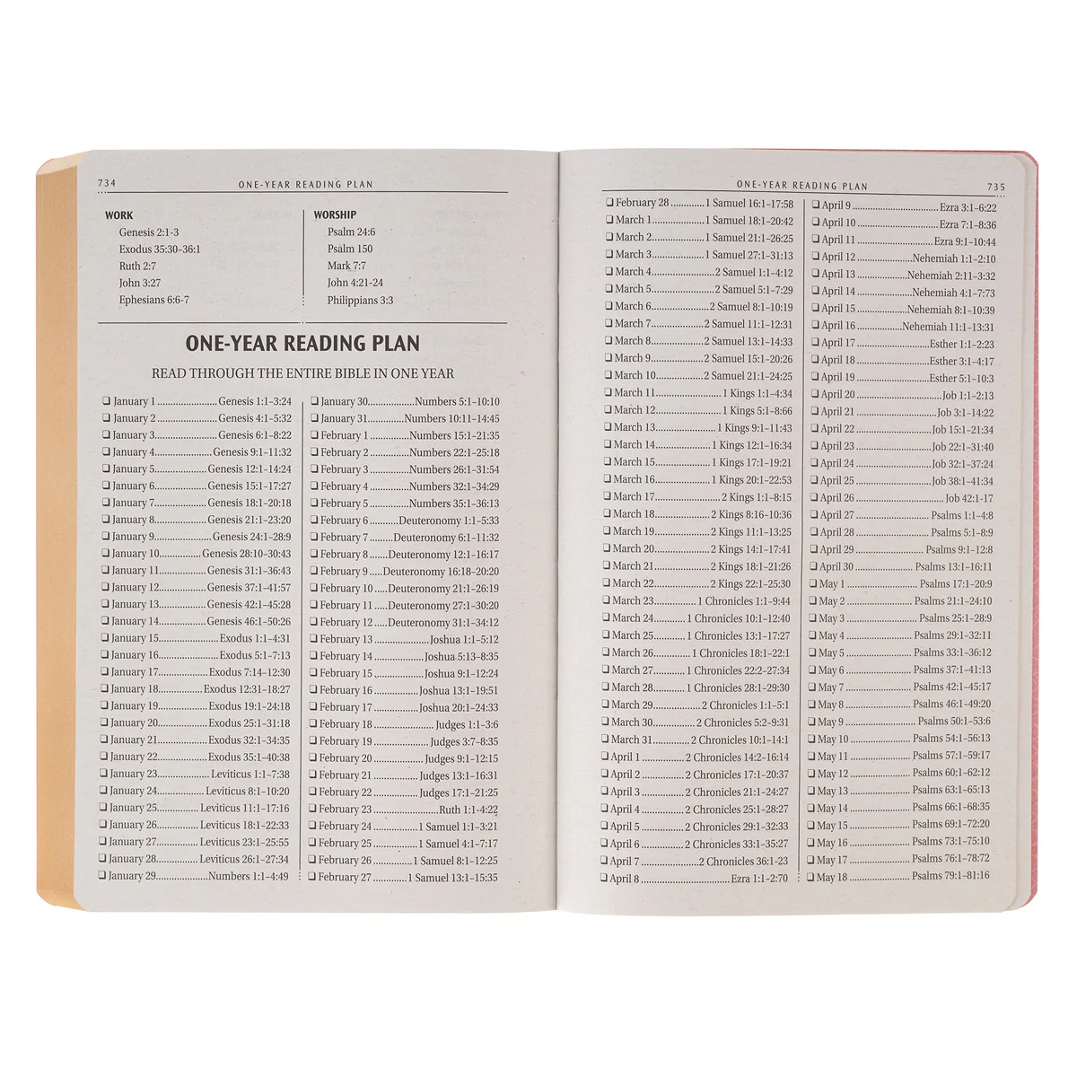 KJV Pink Faux Leather Flexcover Gift Edition Bible - Image 5