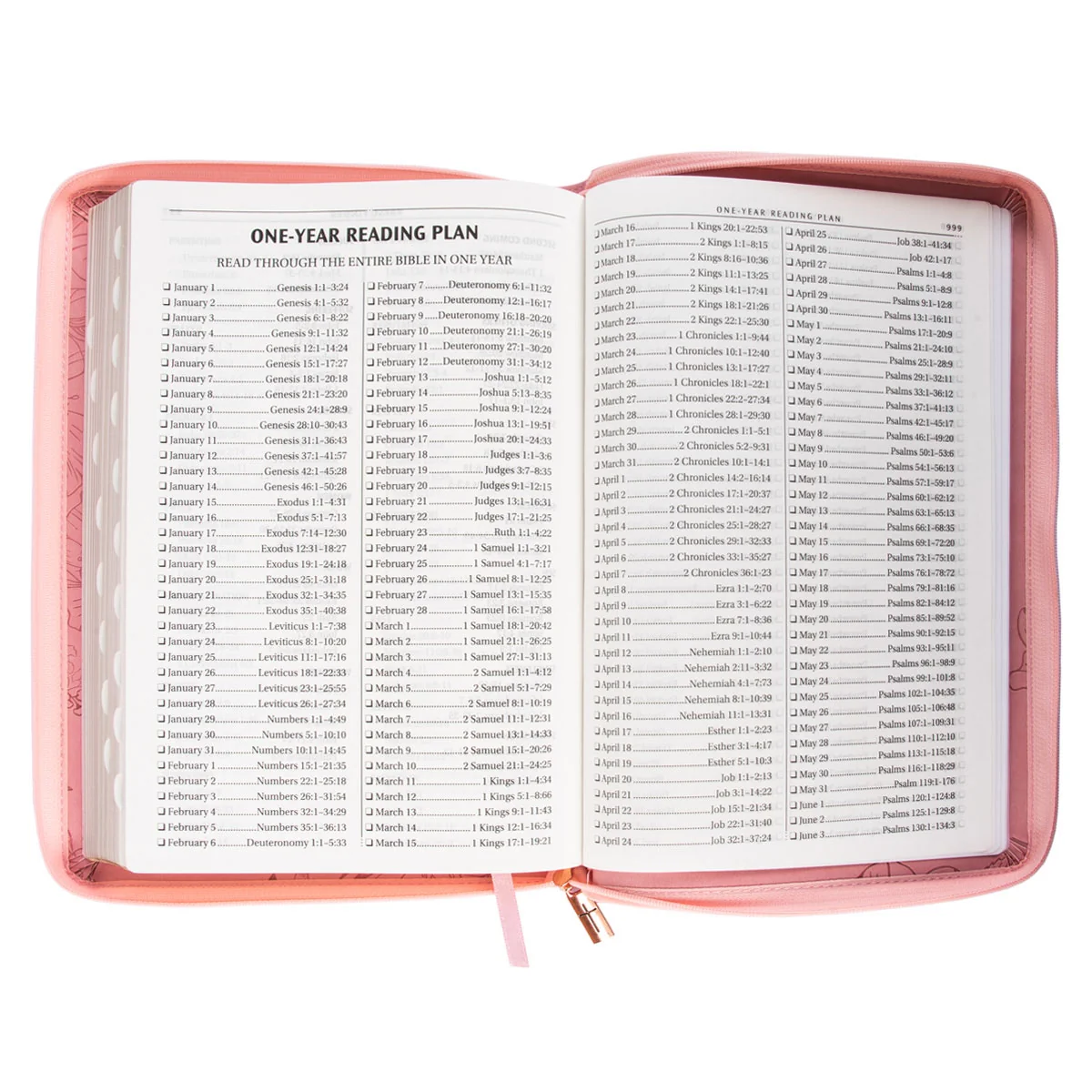 KJV Pink Faux Leather Thinline Bible Large Print - Image 7