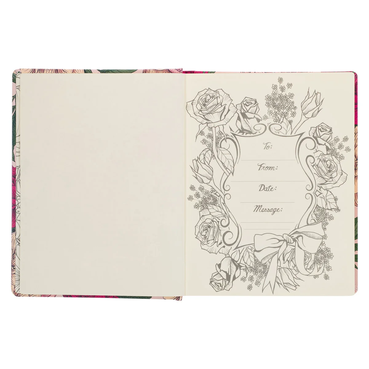 KJV Pink Floral Hardcover My Creative Bible - Image 4