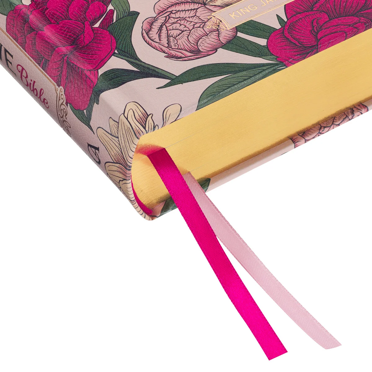 KJV Pink Floral Hardcover My Creative Bible - Image 7