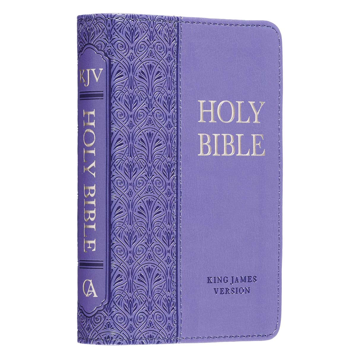 KJV Purple Faux Leather Mini Pocket Bible - Image 3