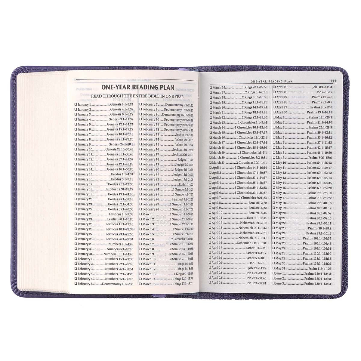 KJV Purple Faux Leather Mini Pocket Bible - Image 5