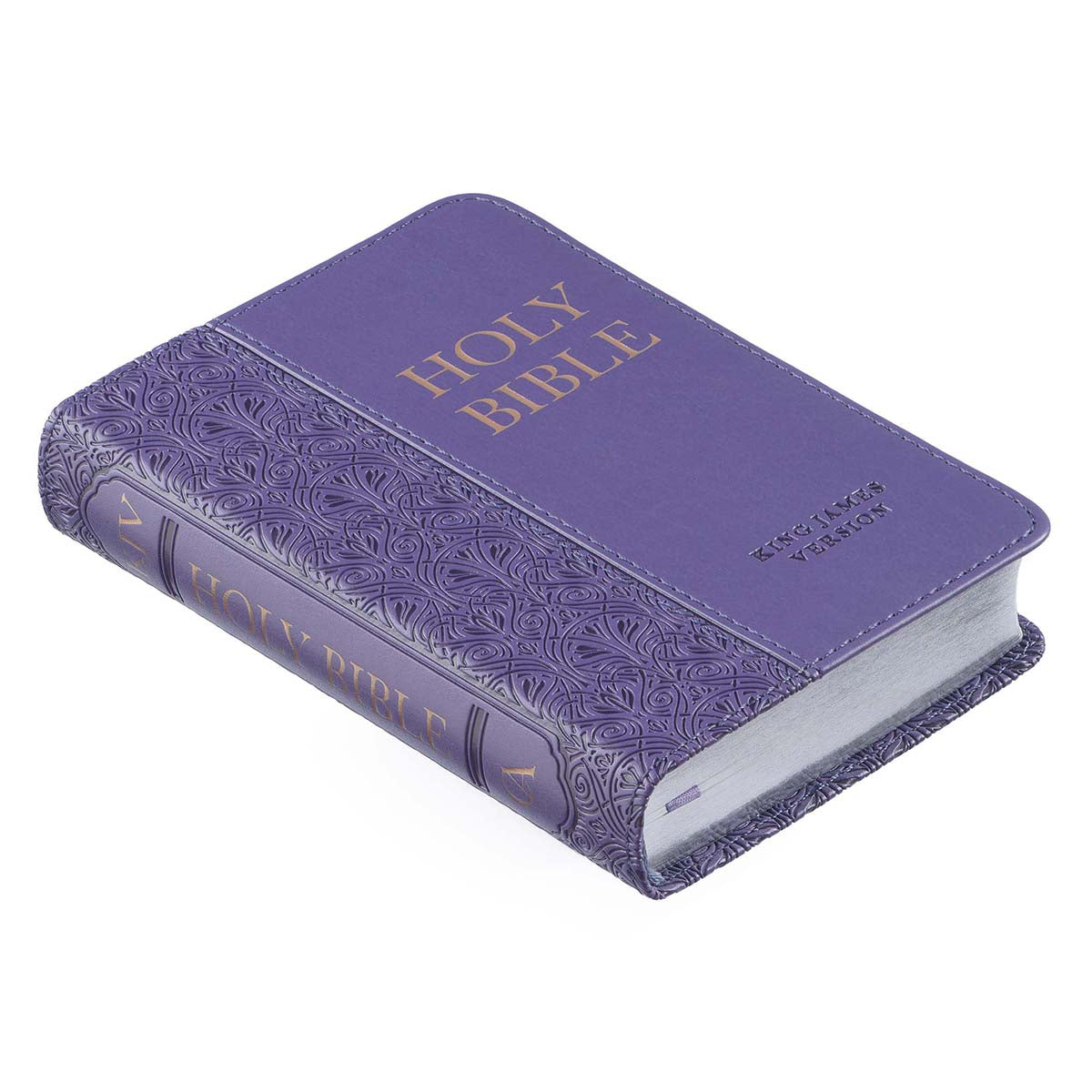 KJV Purple Faux Leather Mini Pocket Bible - Image 7