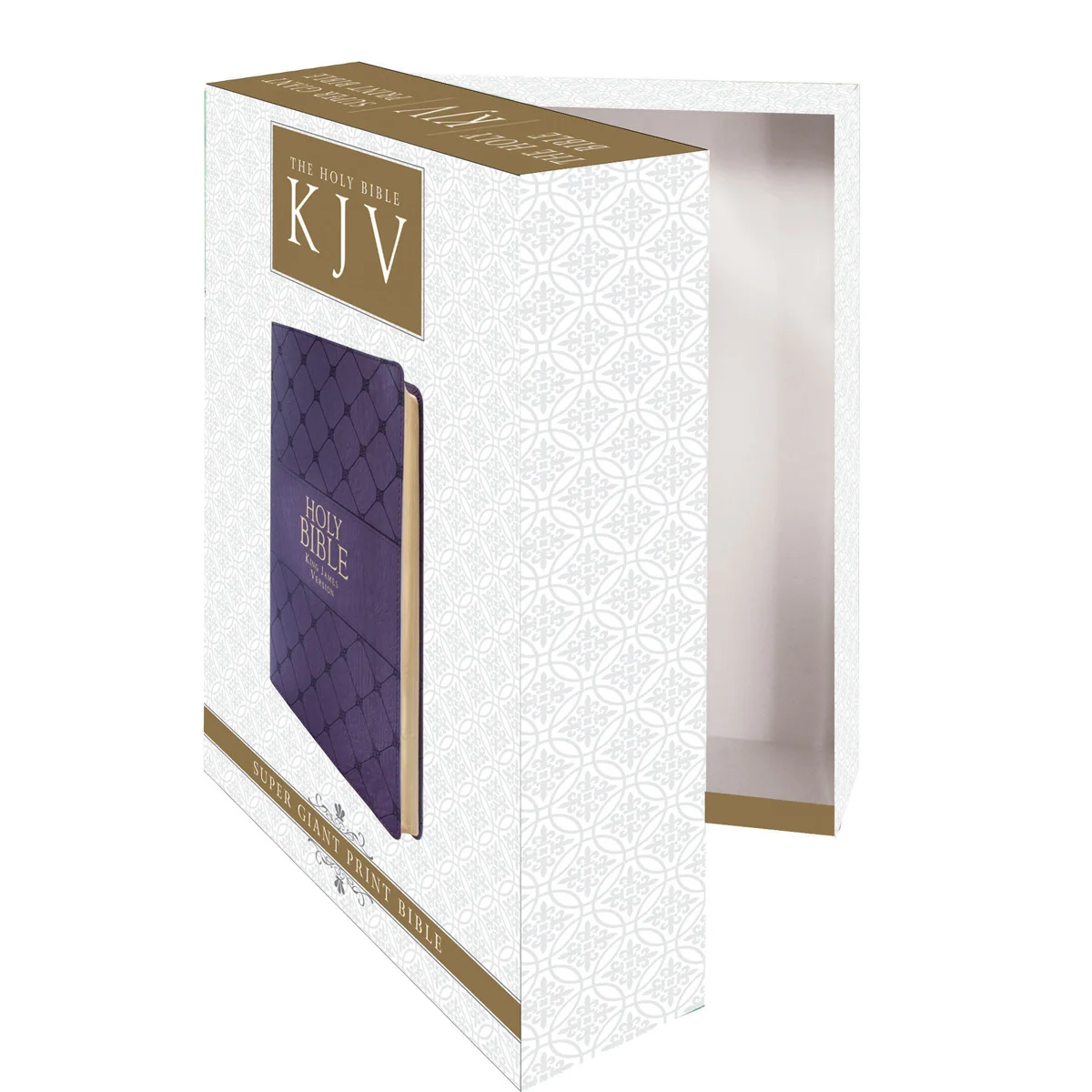 KJV Purple Faux Leather Super Giant Print Bible Red Letter - Image 3