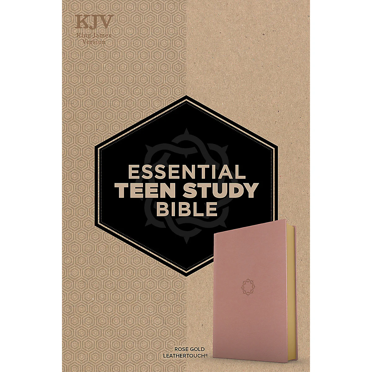 KJV Rose Gold Imitation Leather Essential Teen Study Bible - Image 2