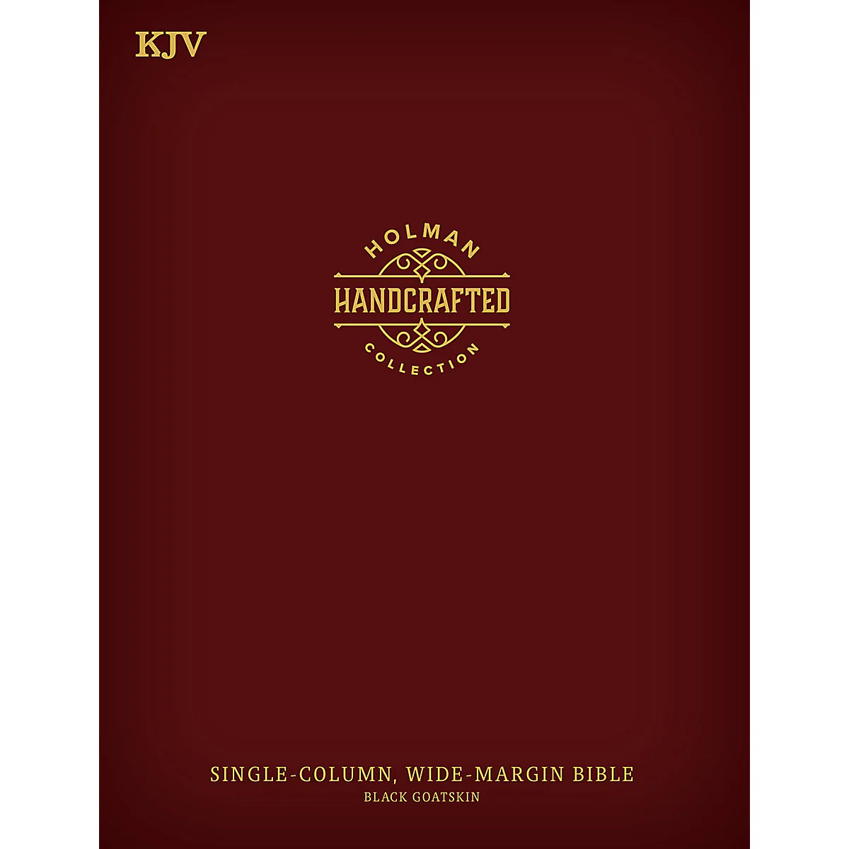 KJV Single Column Wide Margin Bible Premium Goatskin Black (Handcrafted Collection)(Genuine Leather)