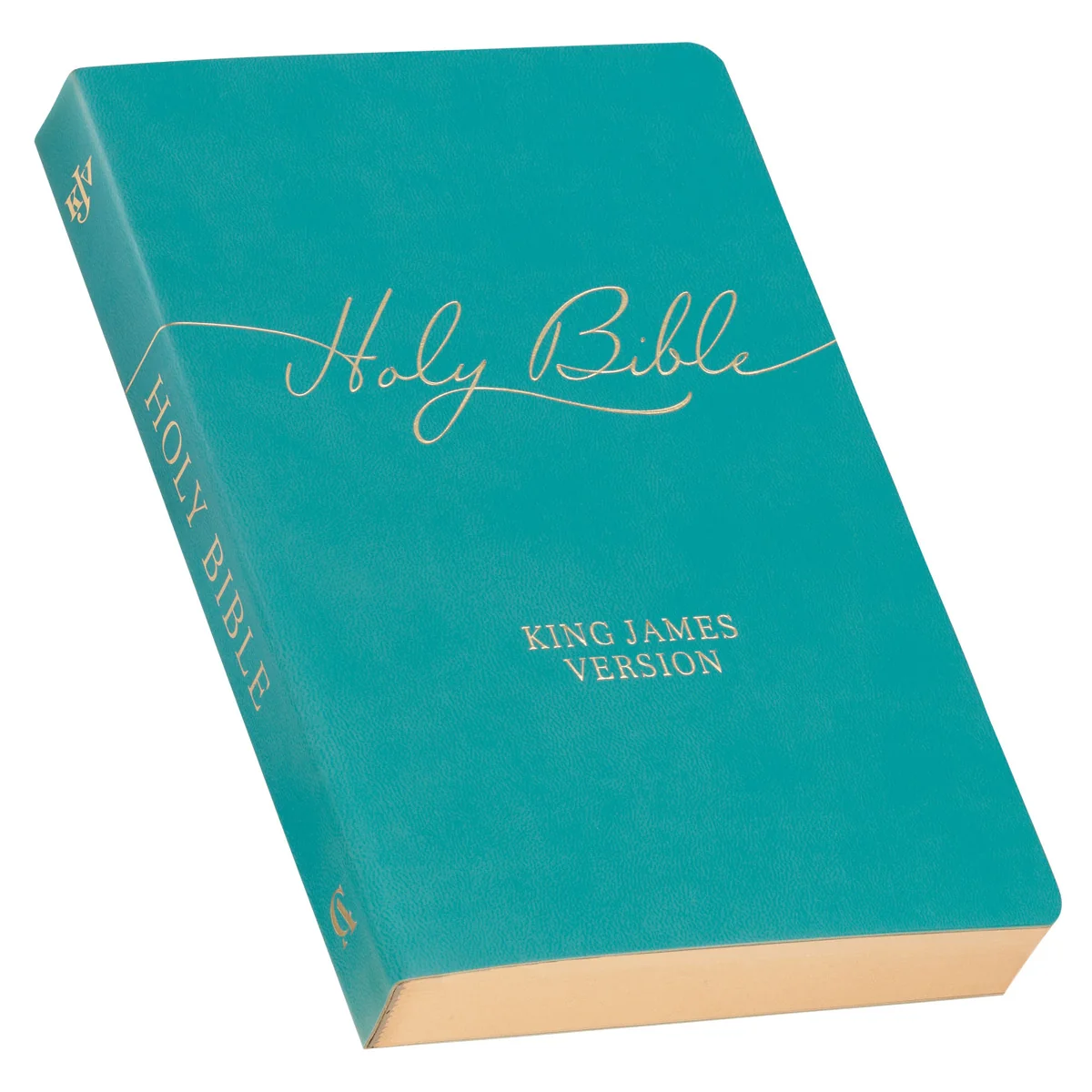 KJV Teal Faux Leather Flexcover Gift Edition Bible - Image 3
