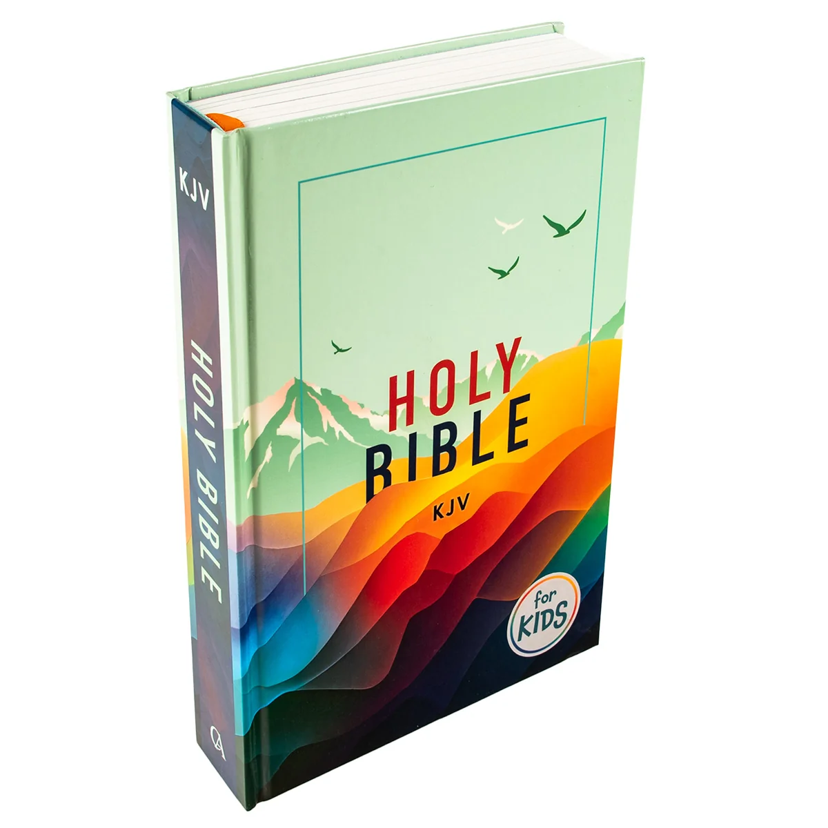 KJV Teal Mountains Hardcover Kids Bible Large Print - Image 3