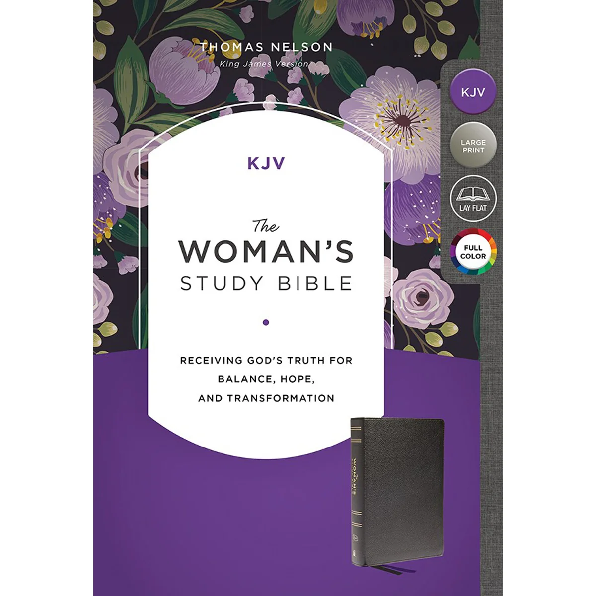 KJV The Woman's Study Bible Indexed Black Comfort Print (Genuine Leather) - Image 2