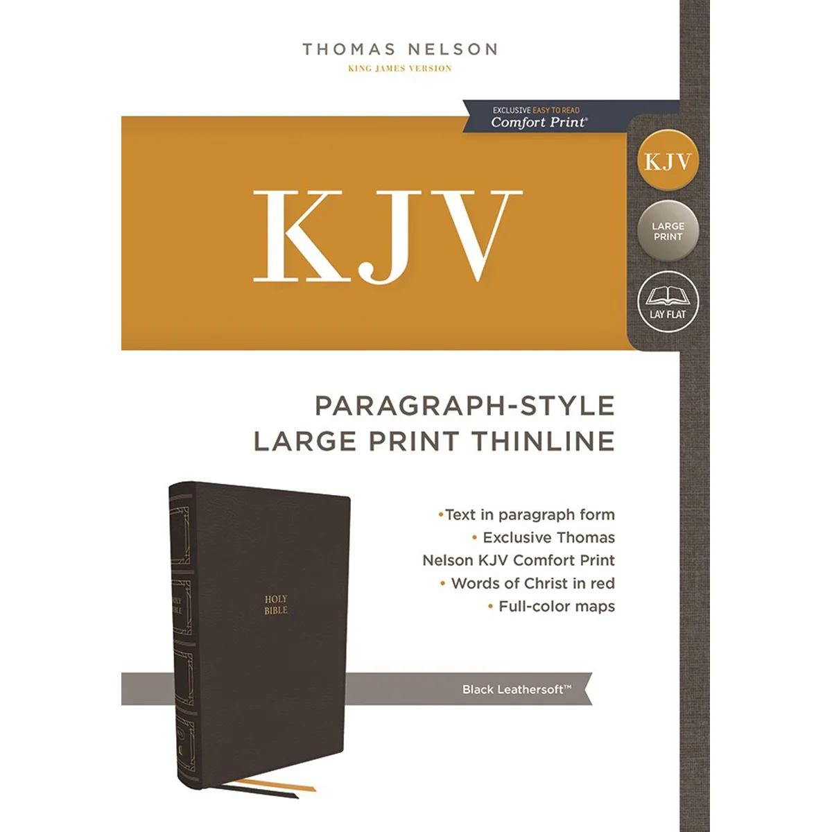KJV Thinline Paragraph-Style Bib Red Letter Black (Comfort Print)(IM) - Image 2