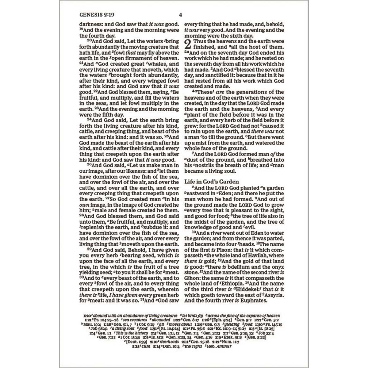KJV Thinline Paragraph-Style Bib Red Letter Black (Comfort Print)(IM) - Image 4