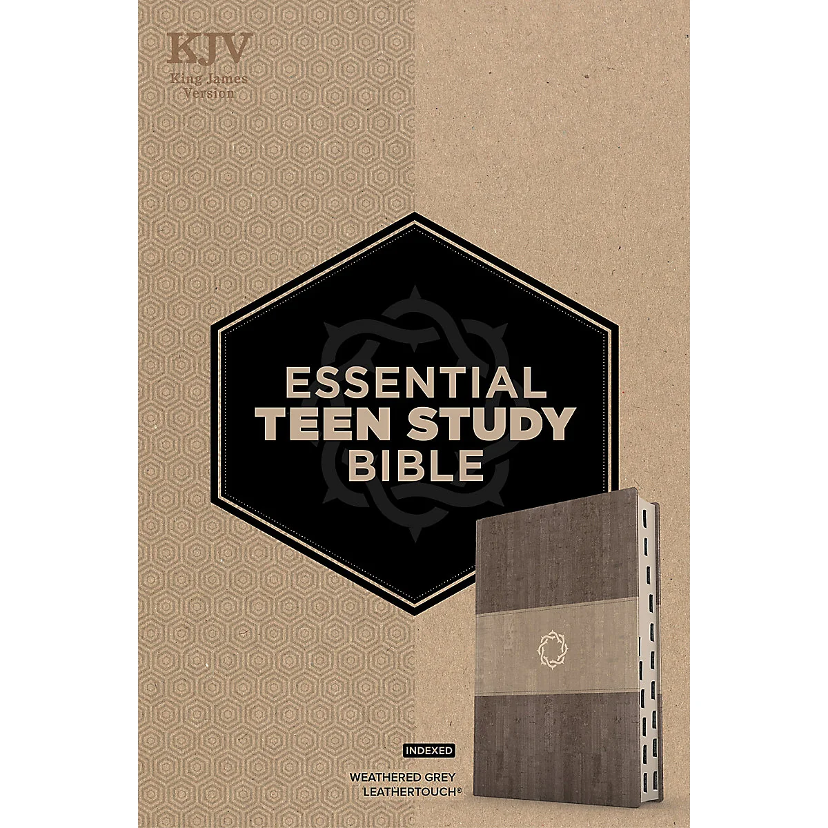 KJV Weathered Grey Imitation Leather Essential Teen Study Bible Indexed - Image 2